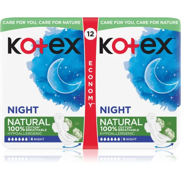 Kotex Kotex Natural Night ulošci 12 kom