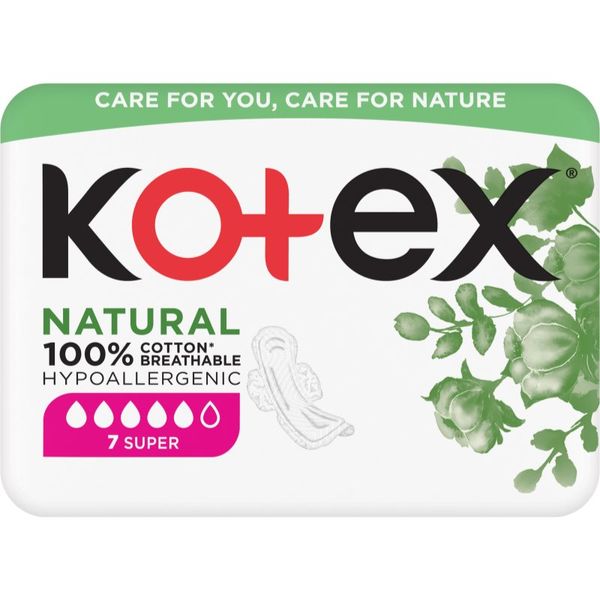 Kotex Kotex Natural Super ulošci 7 kom