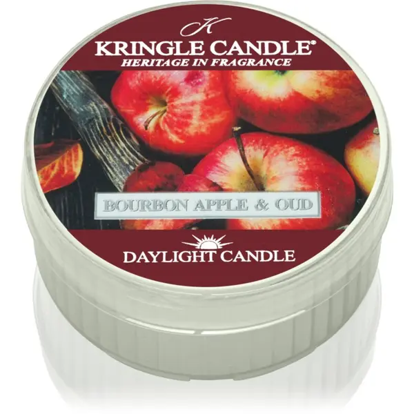Kringle Candle Kringle Candle Bourbon Apple & Oud čajna svijeća 42 g