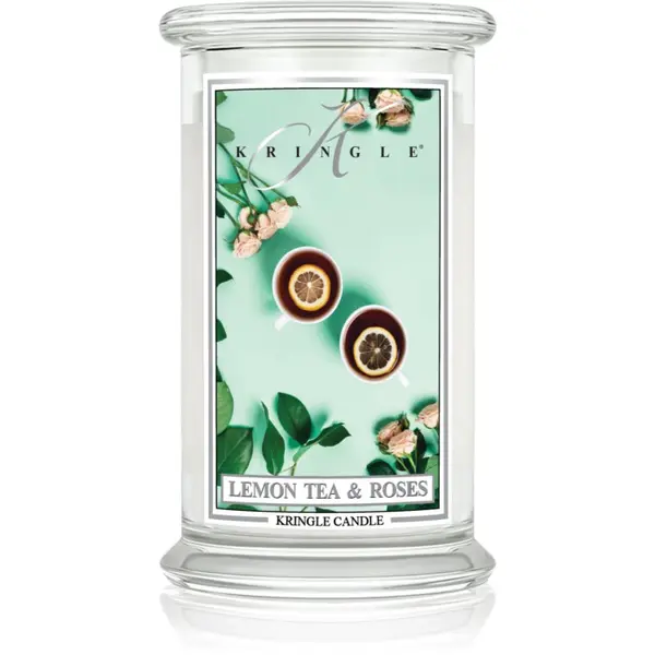 Kringle Candle Kringle Candle Classic Lemon Tea & Roses mirisna svijeća 623 g