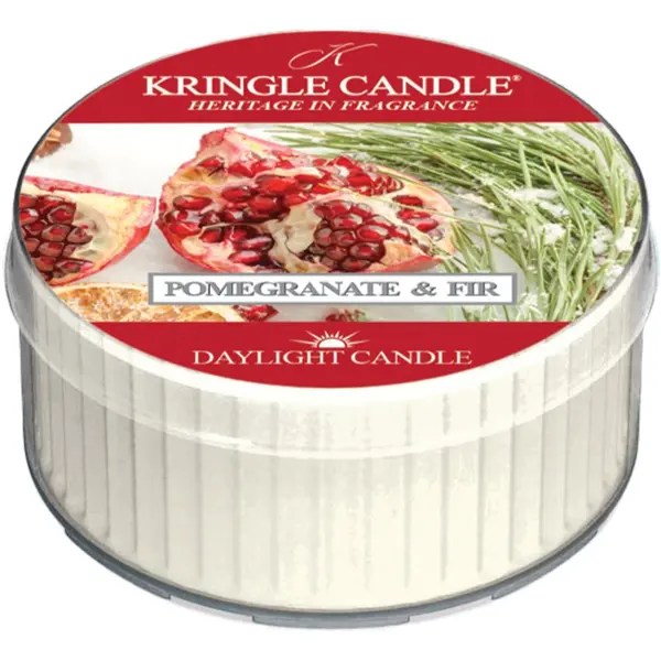 Kringle Candle Kringle Candle Pomegranate & Fir Daylight čajna svijeća 42 g