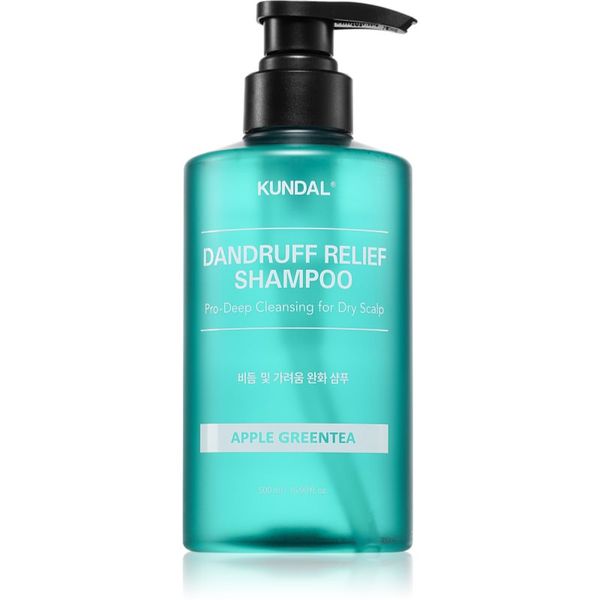 KUNDAL KUNDAL Dandruff Relief Shampoo Apple Green Tea šampon protiv prhuti i svrbeža za suhu kožu 500 ml
