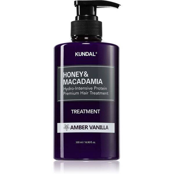 KUNDAL KUNDAL Honey & Macadamia Amber Vanilla intenzivna hidratantna njega za oštećenu kosu 500 ml