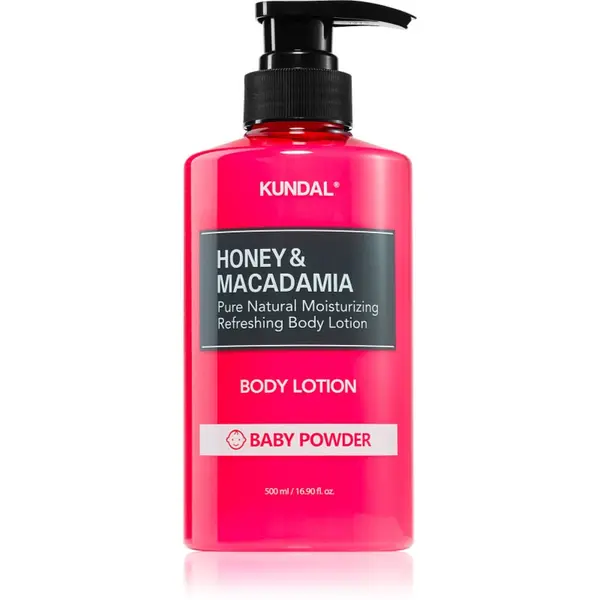 KUNDAL KUNDAL Honey & Macadamia Baby Powder hranjivo mlijeko za tijelo s hidratantnim učinkom 500 ml