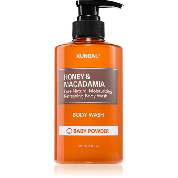 KUNDAL KUNDAL Honey & Macadamia Baby Powder nježni gel za tuširanje s hidratantnim učinkom 500 ml