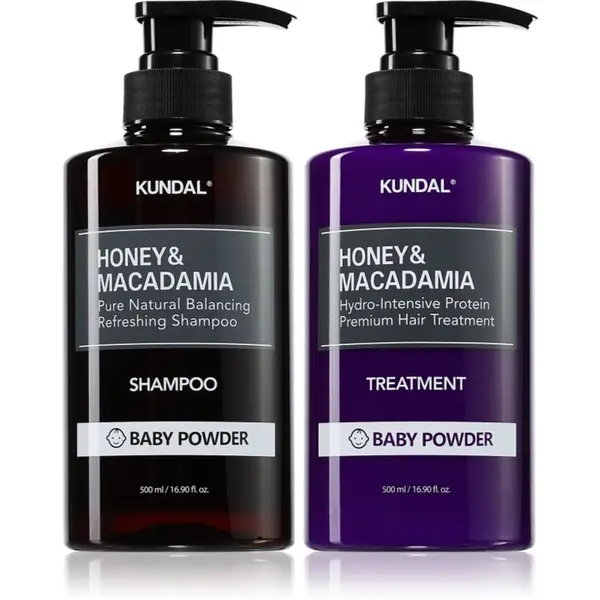 KUNDAL KUNDAL Honey & Macadamia Baby Powder set za suhu i oštećenu kosu
