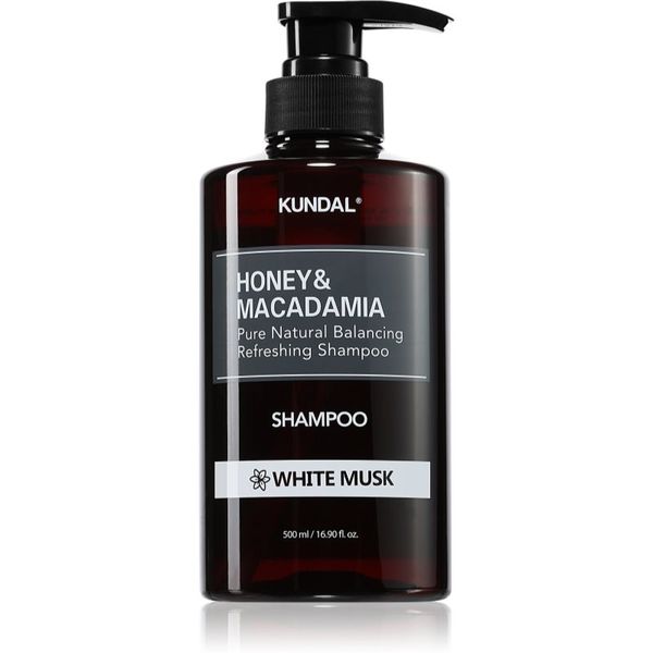 KUNDAL KUNDAL Honey & Macadamia White Musk prirodni šampon za suhu i oštećenu kosu 500 ml
