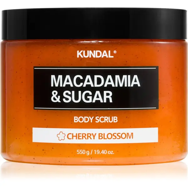 KUNDAL KUNDAL Macadamia & Sugar Cherry Blossom šećerni peeling sa shea maslacem 550 g