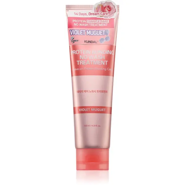KUNDAL KUNDAL Protein Bonding Care No Wash Treatment njega bez ispiranja za oštećenu kosu s mirisom Violet Muguet 130 ml