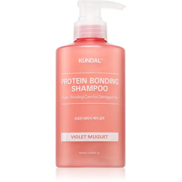 KUNDAL KUNDAL Protein Bonding Care Shampoo hranjivi šampon za suhu i oštećenu kosu s mirisom Violet Muguet 500 ml