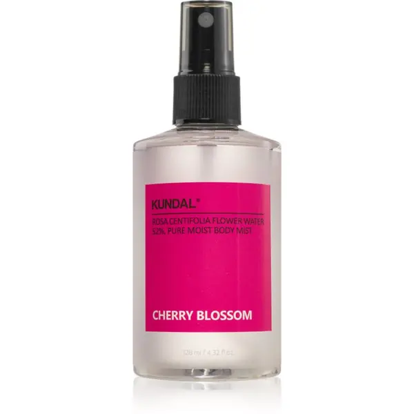 KUNDAL KUNDAL Pure Moist Body Mist Cherry Blossom hidratantni sprej za tijelo s umirujućim djelovanjem 128 ml