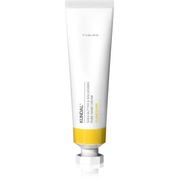 KUNDAL KUNDAL Shea Butter & Macadamia Ylang Ylang hidratantna krema za ruke s hranjivim učinkom 50 ml