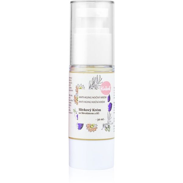Kvitok Kvitok Plum Cream with Squalene and Vitamin B5 krema za noć za zrelu kožu lica 50+ 30 ml