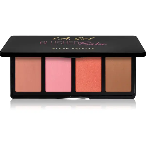 L.A. Girl Cosmetics L.A. Girl Cosmetics Fanatic paleta rumenila nijansa Blushed Babe 4x4 g