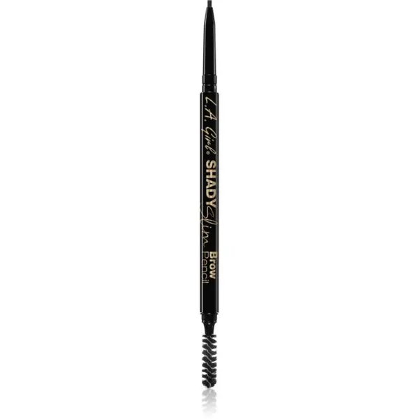L.A. Girl Cosmetics L.A. Girl Cosmetics Shady Slim automatska olovka za obrve sa četkicom nijansa Black 0.08 g