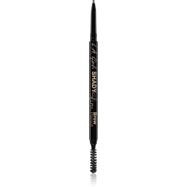L.A. Girl Cosmetics L.A. Girl Cosmetics Shady Slim automatska olovka za obrve sa četkicom nijansa Soft Brown 0.08 g