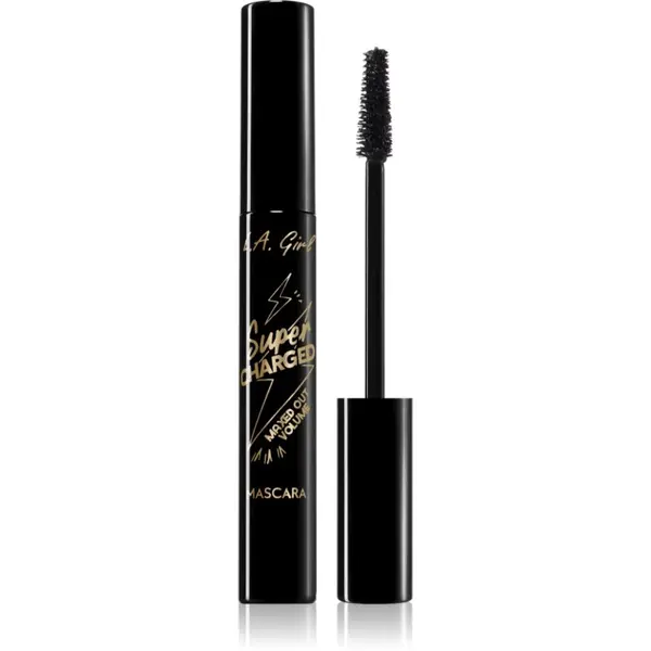 L.A. Girl Cosmetics L.A. Girl Cosmetics Super Charged maskara za volumen i uvijanje trepavica nijansa Black 12 ml