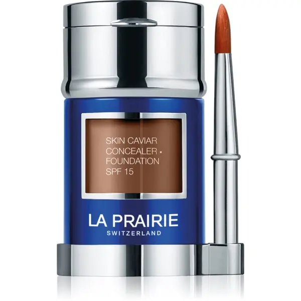 La Prairie La Prairie Skin Caviar Concealer Foundation tekući puder i korektor SPF 15 nijansa NW-60 Warm Cinnamon 30 ml