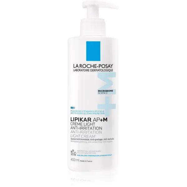 La Roche-Posay La Roche-Posay Lipikar AP+M Light Cream krema koja koži vraća lipide za suhu i atopičnu kožu 400 ml