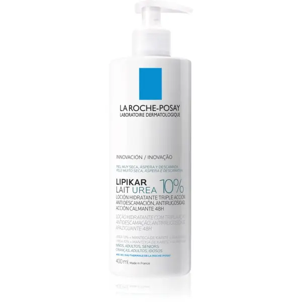La Roche-Posay La Roche-Posay Lipikar Lait Urea 10% umirujuće mlijeko za tijelo za izrazito suhu kožu 400 ml