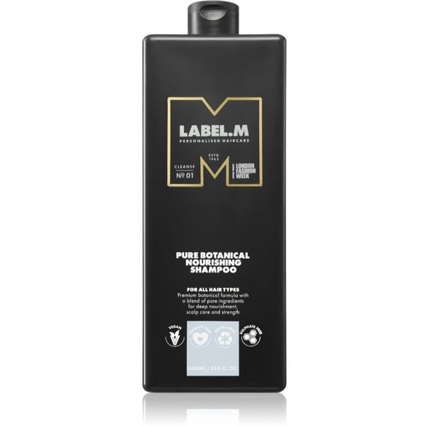 label.m label.m Botanical Nourishing Shampoo šampon za intenzivno jačanje kose za sve tipove kose 1000 ml