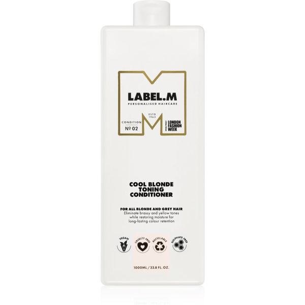 label.m label.m Cool Blonde Conditioner hidratantni regenerator neutralizirajući žuti tonovi 1000 ml