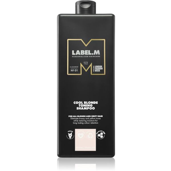 label.m label.m Cool Blonde Toning Shampoo šampon neutralizirajući žuti tonovi 1000 ml