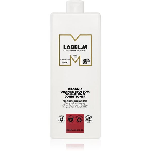 label.m label.m Organic Orange Blossom Volumising Conditioner regenerator za volumen i jakost 1000 ml