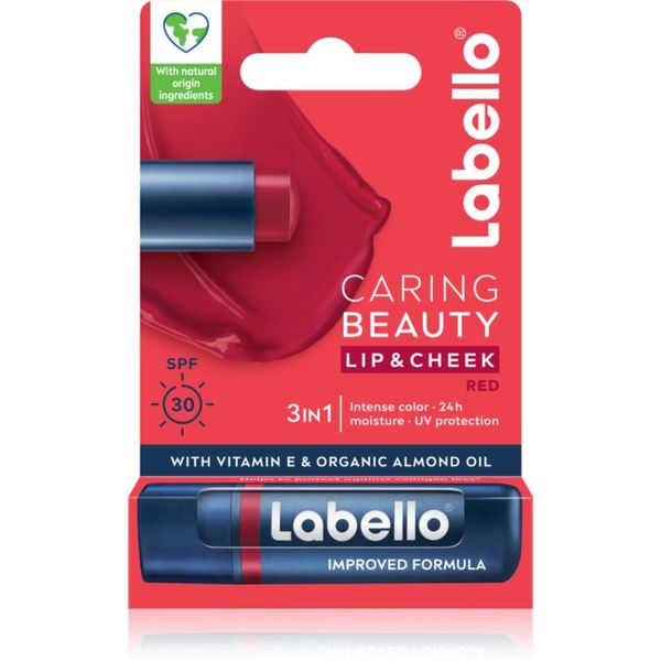 Labello Labello Caring Beauty balzam za toniranje usana nijansa Red 4.8 g