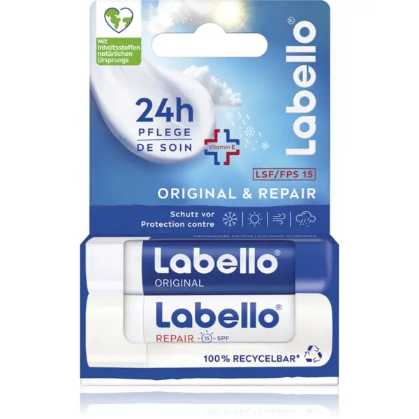 Labello Labello Original & Repair obnavljajući hidratantni balzam za usne 2x4.8 g