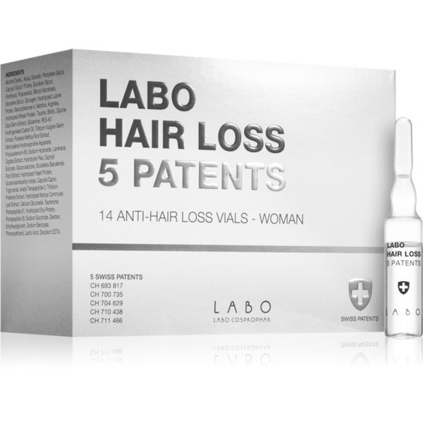 Labo Hair Loss Labo Hair Loss 5 Patents intenzivna kura protiv gubitka kose za žene 14x3,5 ml