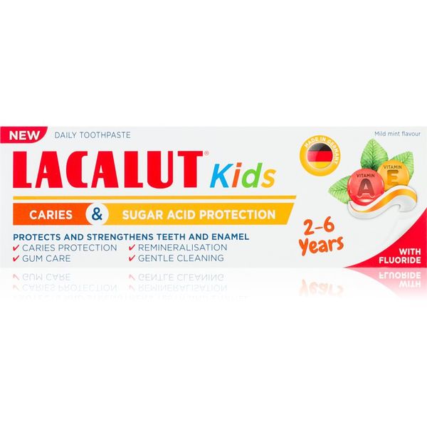 Lacalut Lacalut Kids Caries and Sugar Acid Protection zubna pasta za djecu 2-6y 55 ml