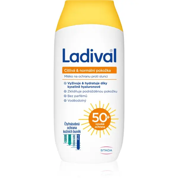 Ladival Ladival Sensitive and Normal Skin zaštitno mlijeko za zaštitu od sunca SPF 50+ 200 ml