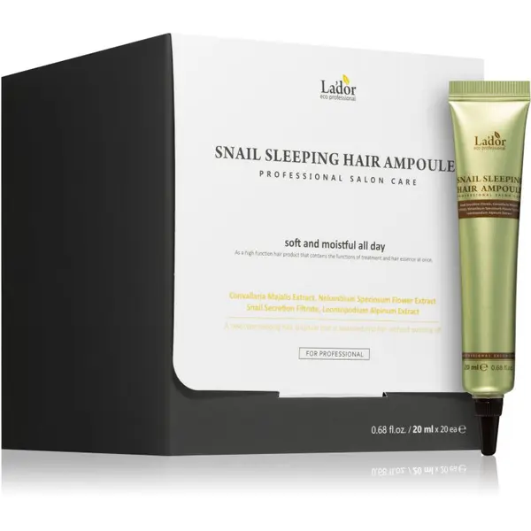 La'dor La'dor Snail Sleeping Hair Ampoule noćna ampula za zdravu i lijepu kosu 20x20 ml