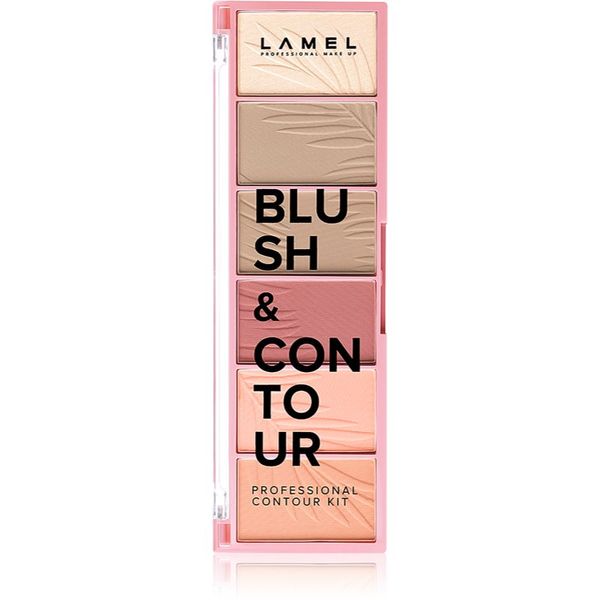 LAMEL LAMEL Blush & Contour paleta rumenila za konturiranje 16 g