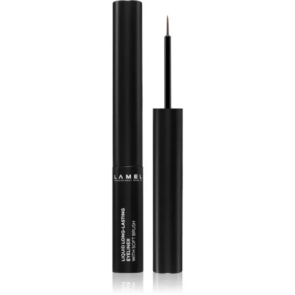 LAMEL LAMEL Liquid Eyeliner Soft Brush eyeliner s dugotrajnim efektom nijansa 401 Black 4 ml