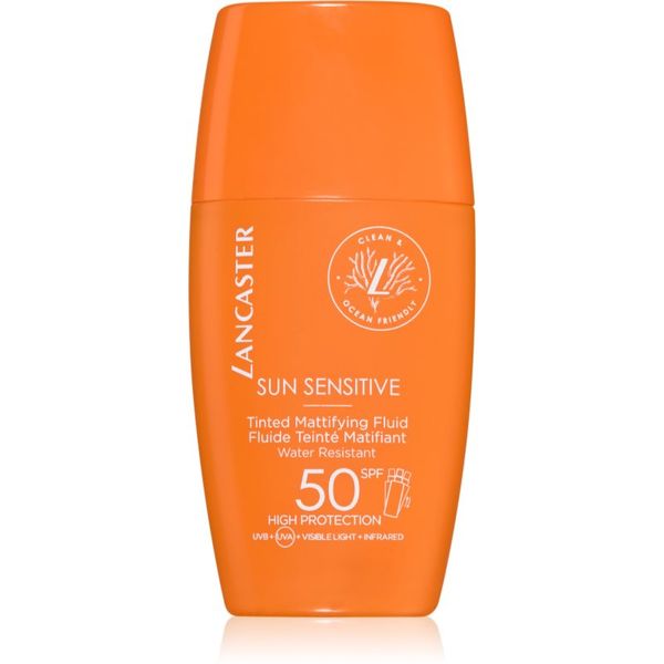 Lancaster Lancaster Sun Sensitive Tinted Mattifying Fluid matirajuća emulzija vodootporna SPF 50 30 ml