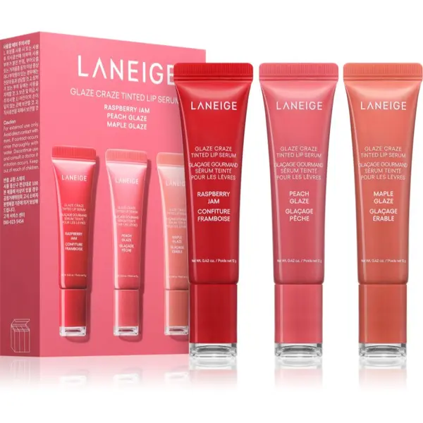 LANEIGE LANEIGE Glaze Craze Tinted Lip Serum balzam za toniranje za usne ekonomično pakiranje