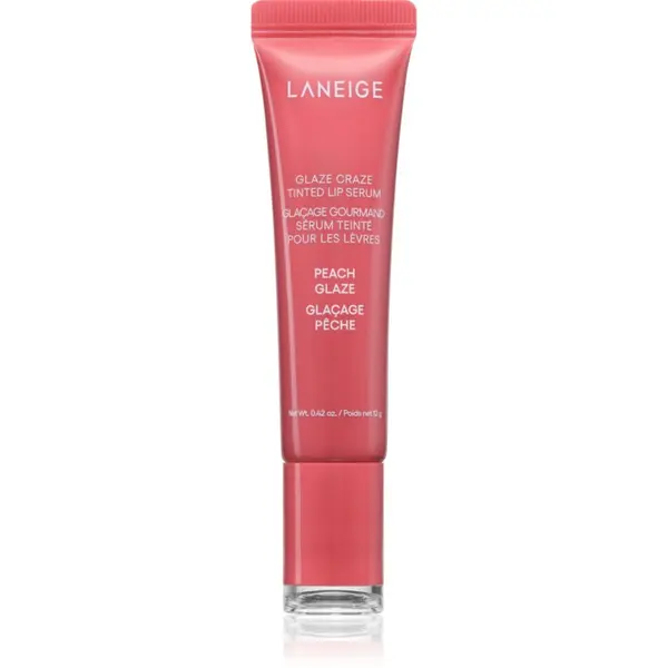 LANEIGE LANEIGE Glaze Craze Tinted Lip Serum balzam za toniranje za usne nijansa Peach Glaze 12 g