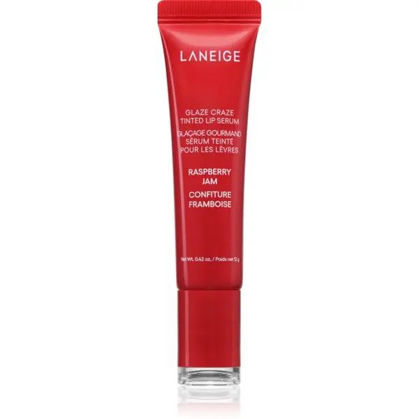 LANEIGE LANEIGE Glaze Craze Tinted Lip Serum balzam za toniranje za usne nijansa Raspberry Jam 12 g