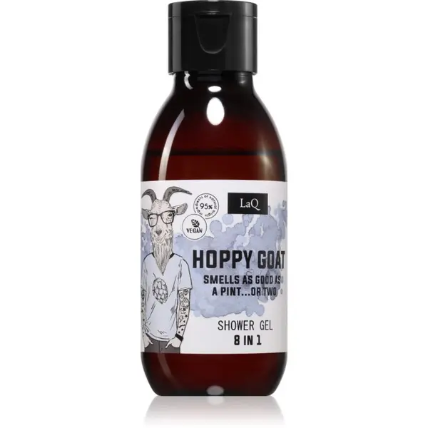 LaQ LaQ Goat From Poznaň osvježavajući gel za tuširanje 8 u 1 s ekstraktom hmeljovih šišarica 100 ml