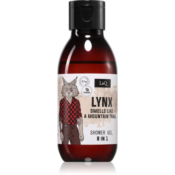 LaQ LaQ Lynx From Mountain svježi gel za tuširanje 8 u 1 100 ml