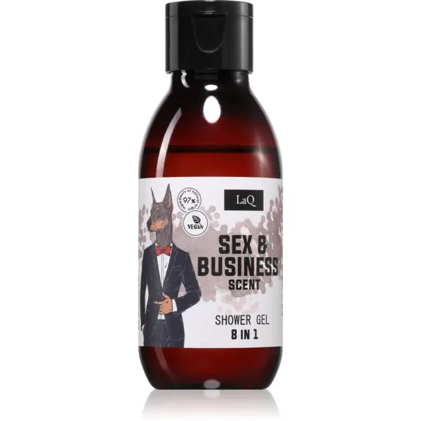 LaQ LaQ Sex & Bussiness svježi gel za tuširanje 8 u 1 100 ml
