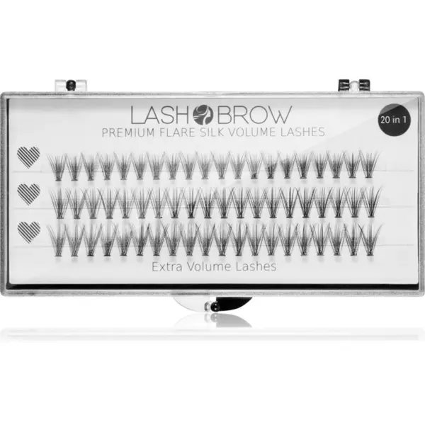 Lash Brow Lash Brow Premium Flare Silk Lashes umjetne trepavice Extra Volume 1 kom