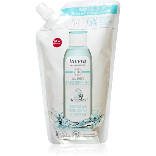 Lavera Lavera Basis Sensitiv gel za tuširanje za tijelo i kosu za osjetljivu kožu zamjensko punjenje 500 ml