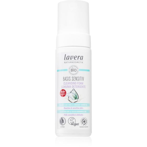 Lavera Lavera Basis Sensitiv nježna pjena za čišćenje za osjetljivu kožu lica 150 ml