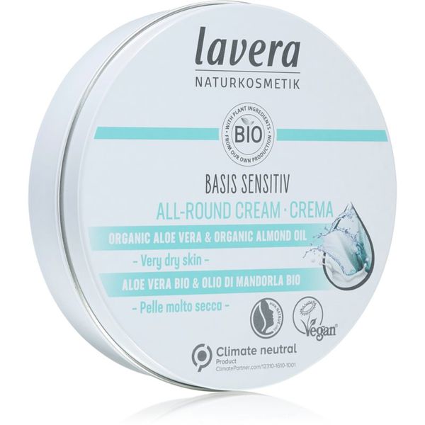 Lavera Lavera Basis Sensitiv univerzalna krema za izrazito suhu kožu 150 ml