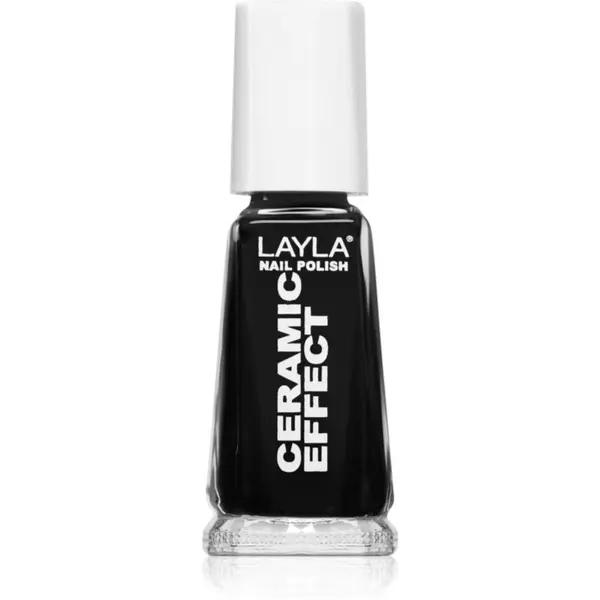 Layla Cosmetics Layla Cosmetics Ceramic Effect lak za nokte nijansa N.31 Pure Black 10 ml