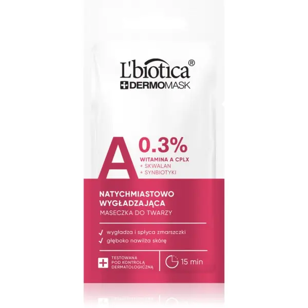 L’biotica L’biotica DermoMask A 0,3% maska za zaglađivanje lica 8 ml