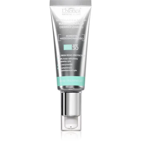L’biotica L’biotica Estetic Clinic Acid Treatment hidratantna zaštitna krema s pomlađujućim učinkom SPF 30 35 ml